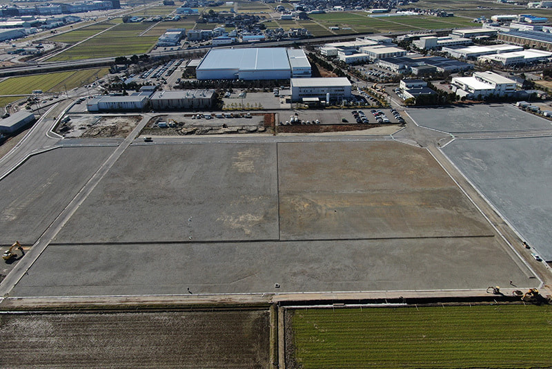 白山市旭工業団地北部地区土地区画整理事業 造成工事